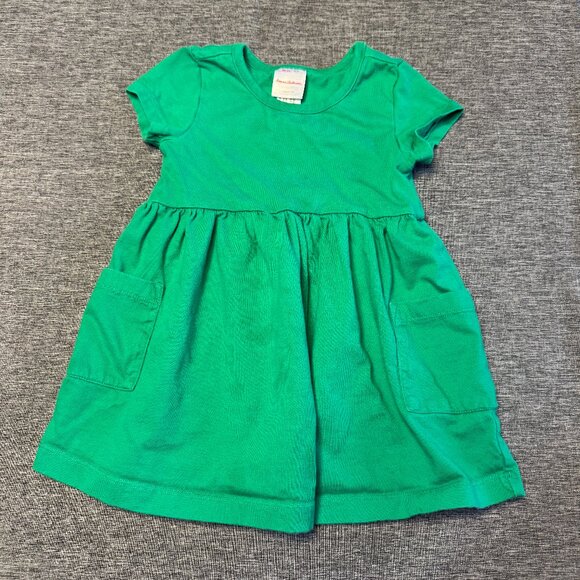 HANNA ANDERSSON Dress w/ short sleeves -  Size 2T - Solid Green - Picture 1 of 6